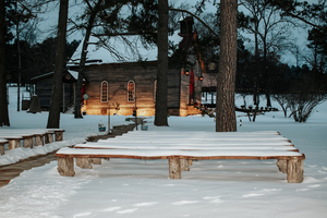 Ceremony Grove in the snow