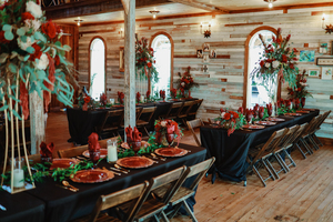 Chapel Reception Tables and Decorations